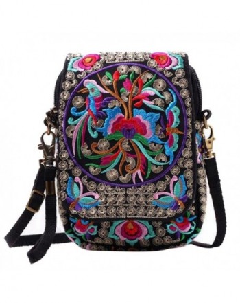 Jiyaru Embroidered Cellphone Crossbody Multicolor