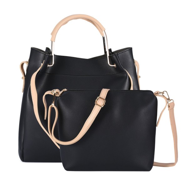 Leather Handbag Detachable Crossbody Shoulder