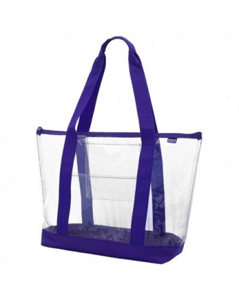 Clear ZIPPER color bottom Purple