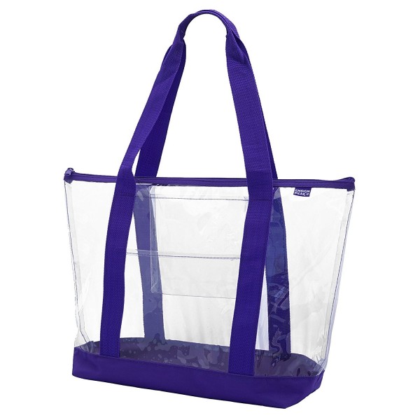 Clear ZIPPER color bottom Purple