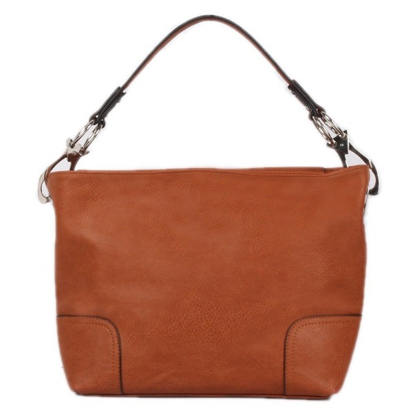 Womens Shoulder Hobo Clasps Brown