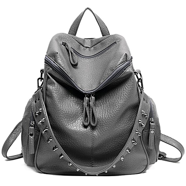 UTO Backpack Leather Rucksack Shoulder UTO Backpack Leather Rucksack Shoulder
