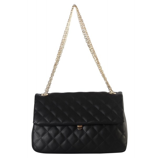 Diophy Leather Quilted Crossbody ZU 2690