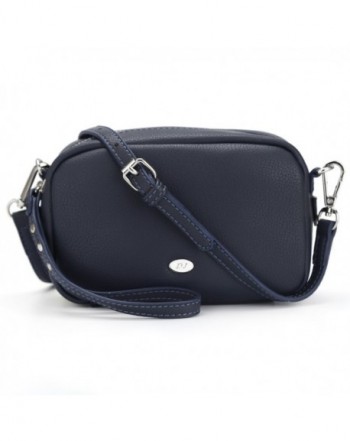 DAVIDJONES Crossbody Shoulder Wristlet PursesBLUE