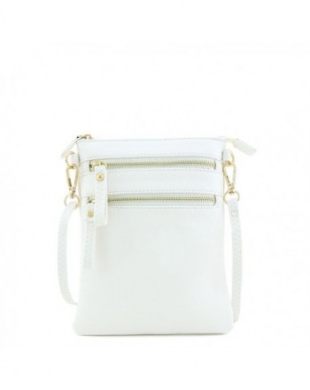 Multi Zipper Pocket Wristlet Crossbody