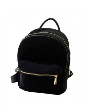 Kemilove Velvet Shoulder School Backpack