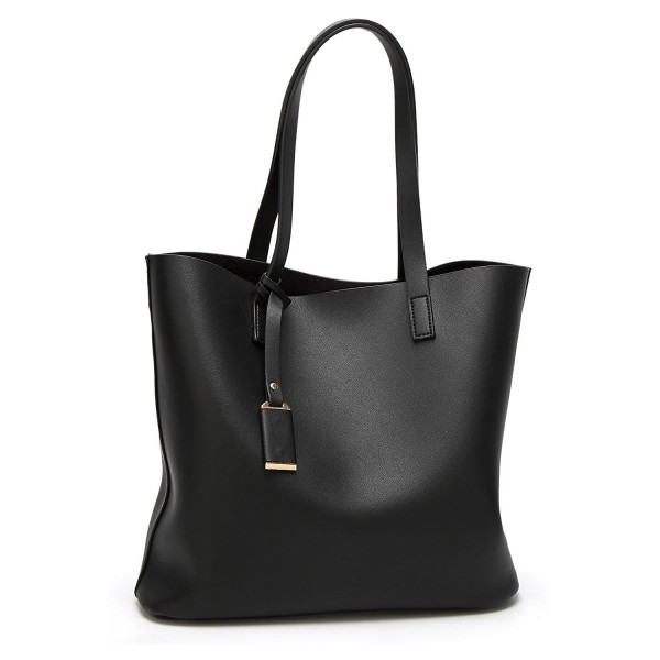 PU Leather Handbag Designer Pure Color Pures Large Capacity Shoulder ...