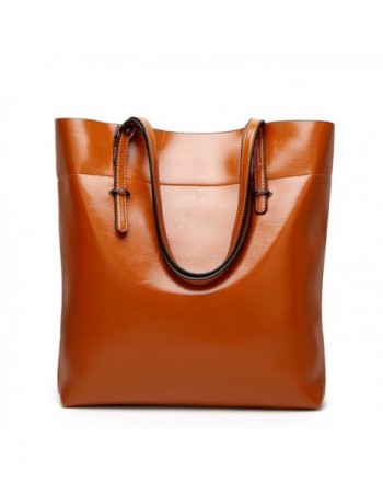 Leather ZZSY Handbags Capacity Shoulder