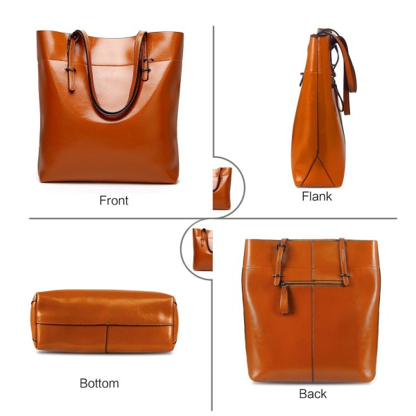 Women Leather ToteVintage Top Handle Handbags Big Large Capacity ...