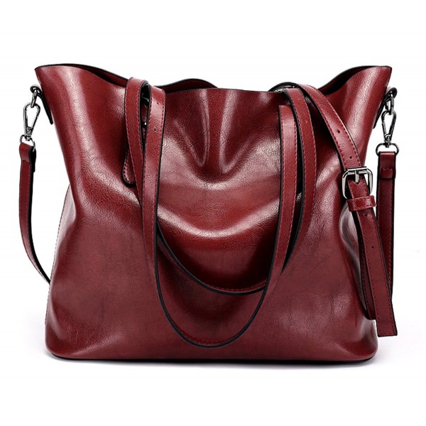 Dreubea Leather Handbag Crossbody Shoulder