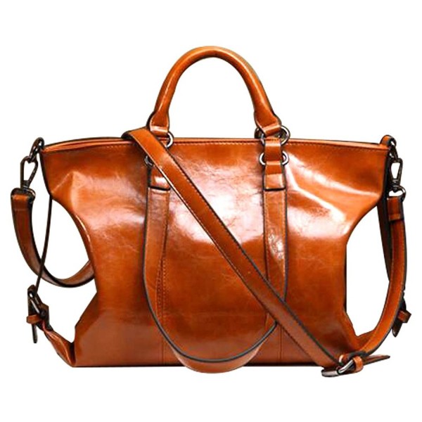 Handbag ISHOWDEAL Leather Business Shoulder