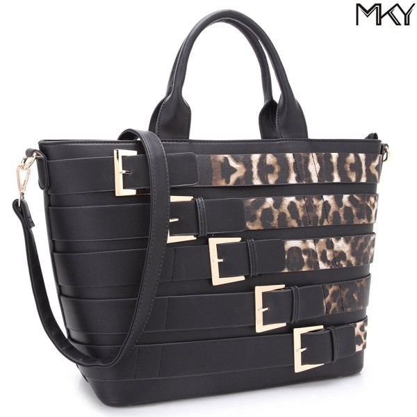 Extra Large Leather Tote Bag Designer Shoulder Handbag Buckle Details Removable Strap - 7216 ...