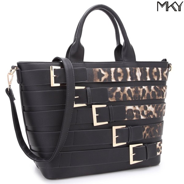 Extra Large Leather Tote Bag Designer Shoulder Handbag Buckle Details ...