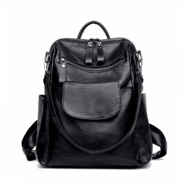 Artwell Backpack Leather Rucksack Shoulder