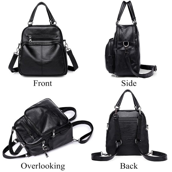 Vintage Multifunction Women Leather Handbags Shoulder Bag Travel ...
