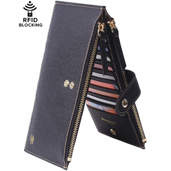 Borgasets Womens Walllet Blocking Bifold Borgasets Womens Walllet Blocking Bifold