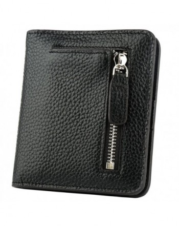 GDTK Blocking Compact Bi fold Leather