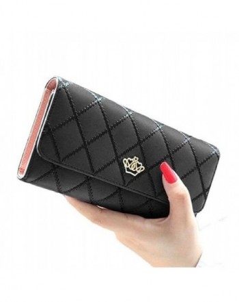 Womens Ladies TriFold Diamond Handbag