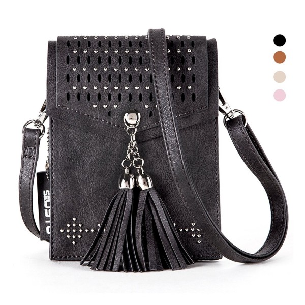 Crossbody seOSTO Tassel Wallet Black