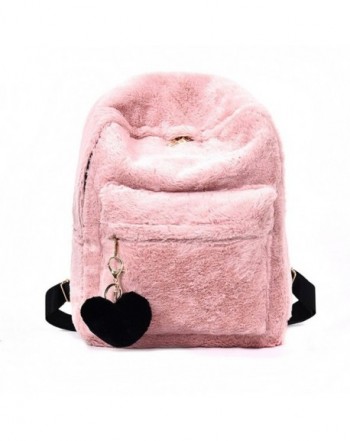 YSMYWM Backpack Shoulder Fluffy Pendant