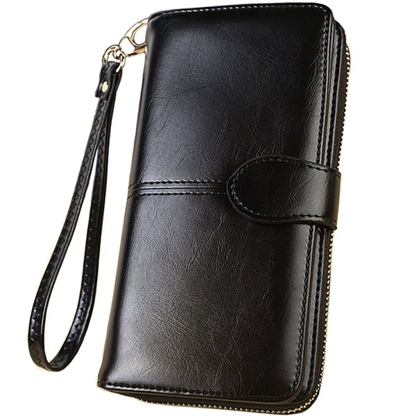 Wallets Blocking Trifold Leather Credit