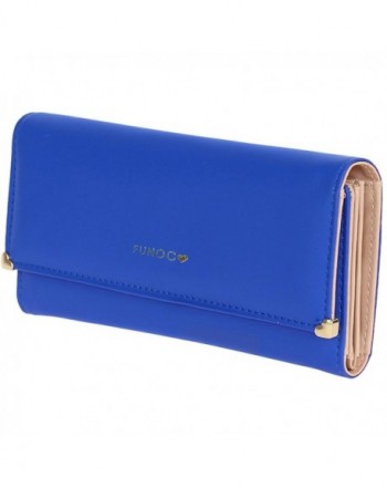 FUNOC Leather Wallet Credit Clutch