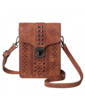 MINICAT Hollow Texture Crossbody Brown Wider