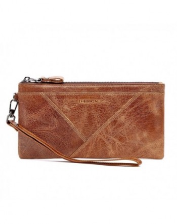 IVESIGN Blocking Genuine Leather Wristlet