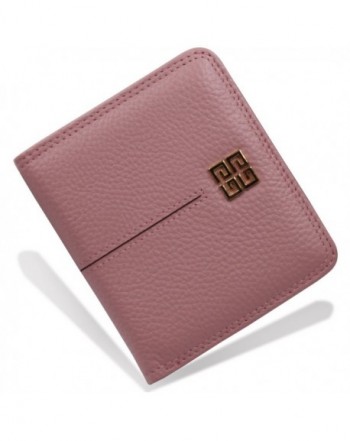 Womens Compact Bi fold Leather Pocket