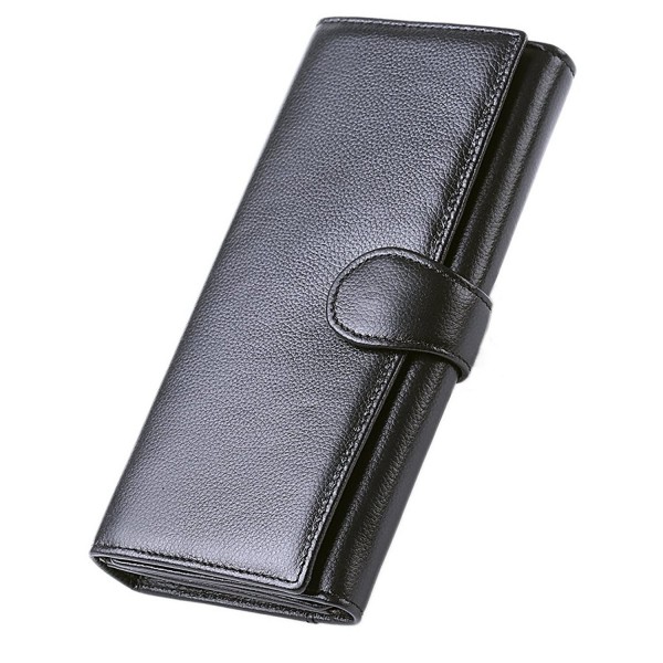 Hoobest Blocking Leather Trifold Wallet