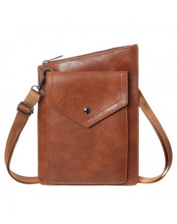 Small Crossbody Synthetic Leather Wallet