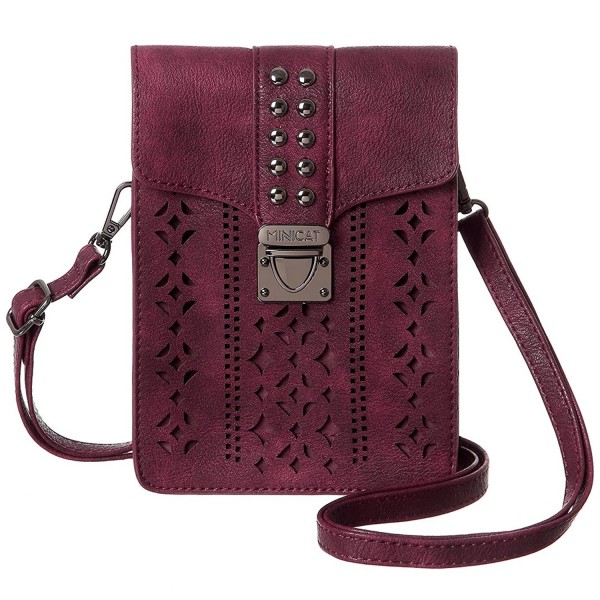 MINICAT Hollow Texture Crossbody Red Wider