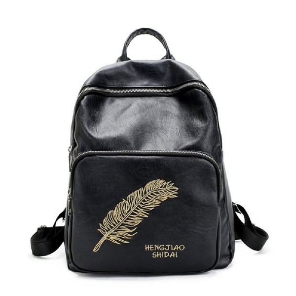 Vicue Embroidery Feather Backpack Shoulder