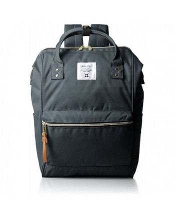 Anello Polyester Canvas Backpacks Charcoal