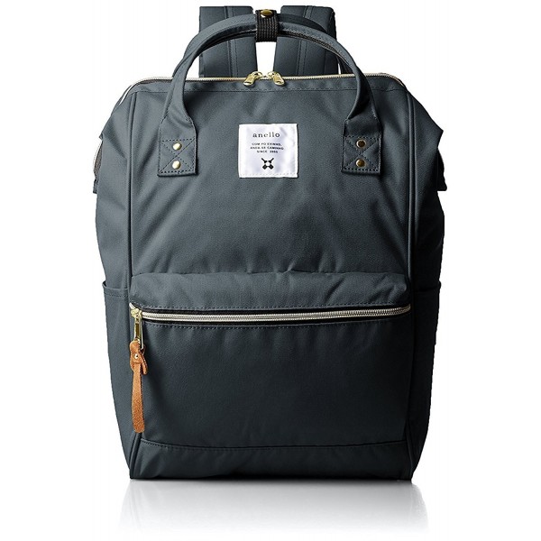 Anello Polyester Canvas Backpacks Charcoal