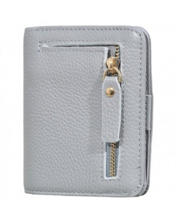 Easyoulife Womens Compact Genuine Leather