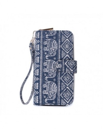 Gallery Bohemian Blocking Wristlet Wallet Elephant