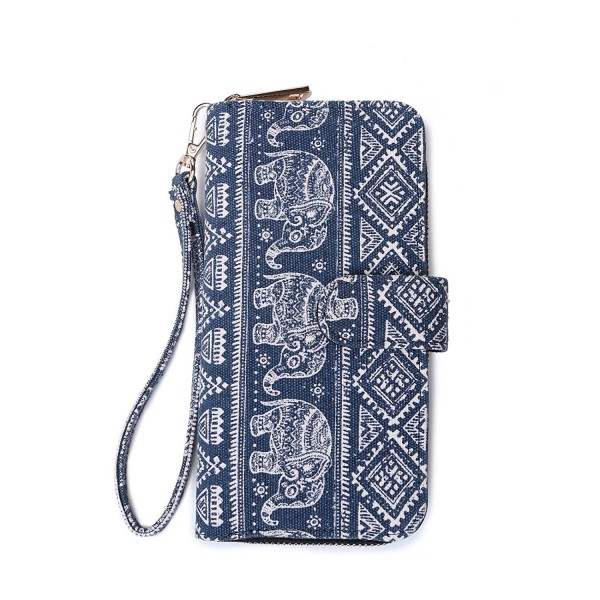 Gallery Bohemian Blocking Wristlet Wallet Elephant