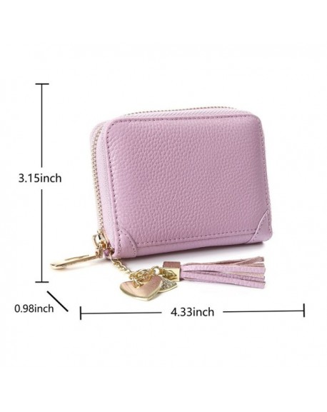 Wallet ID Holder for Teens with 2 ID Window Zipper ID Card Case for ...