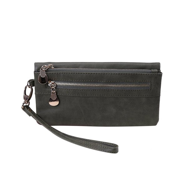 HDE Leather Multi Function Zippered Wristlet