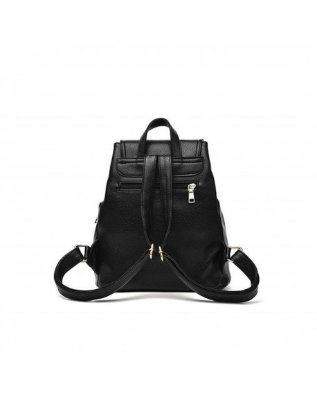 Women PU Leather Bags Backpacks Bookbags School for Teen Girls - Pink ...