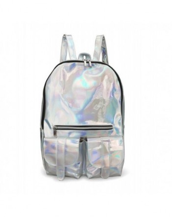 Hologram Backpacks Reflective Surface Backpack