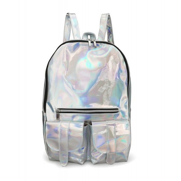 Hologram Backpacks Reflective Surface Backpack