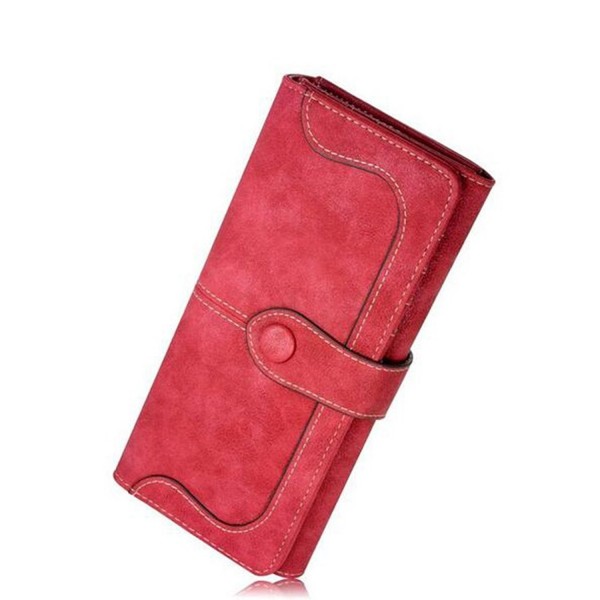 Womens Wallet Vintage Leather Checkbook