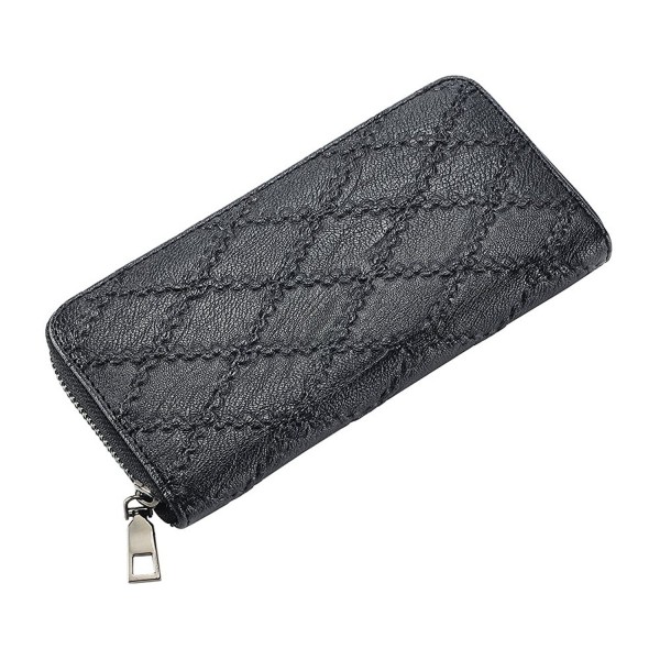 Around Leather Clutch Handbag Wallet