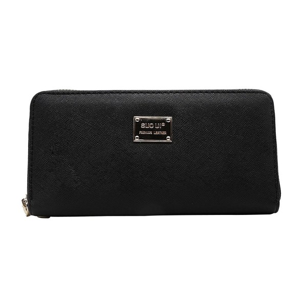 Womens Elegant Clutch Zipper Checkbook