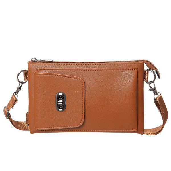 Small Crossbody Synthetic Leather Wallet