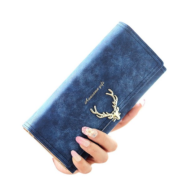 Woolala Womens Deer Type Wallet RoyalBlue