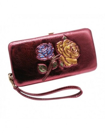 Womens Clutch Wallet Wristlet Colored