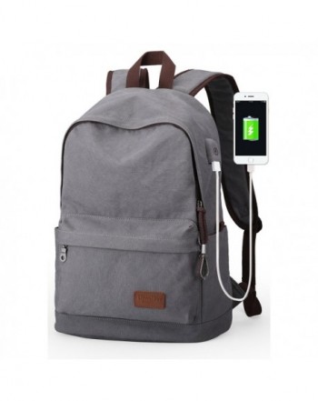 Upoalker Canvas Backpack School Daypack